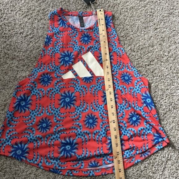 Adidas X Farm Rio Red Blue Sleeveless Tank Pull Over Active Logo Size Medium - Picture 15 of 16